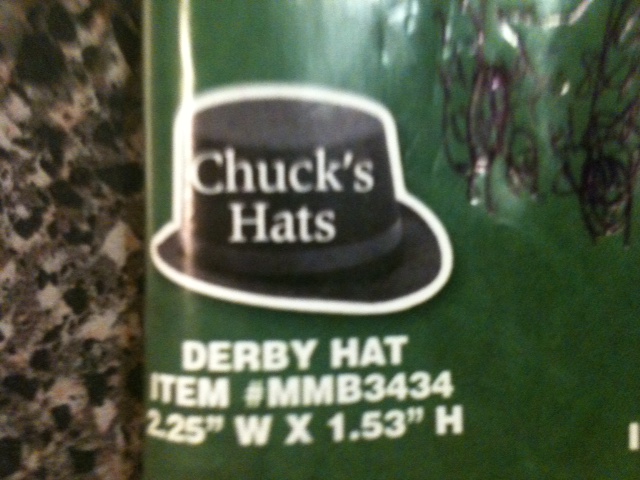 Derby Hat Thin Stock Magnet GM-MMB3434